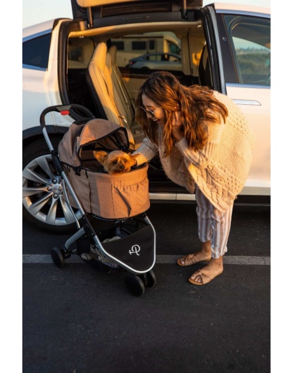 Champagne - Newport Pet Stroller (3-in-1 Travel System)