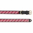 Leather with Candy Cane Embroidery - Halo Dog Collar  - XL