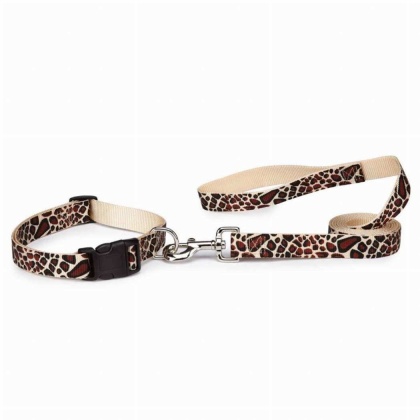 Giraffe - CC Animal Print Lead 4Ftx5/8In Giraffe - 4ft x 5/8in